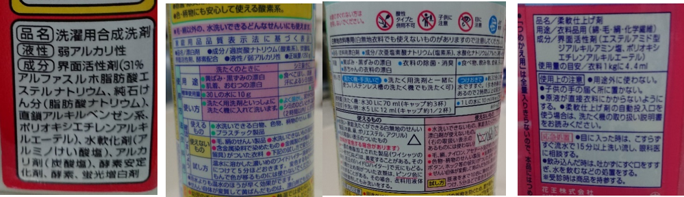 図6 家庭洗濯用洗浄剤の表示例