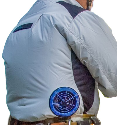 ファン付衣料の一例工