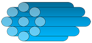 マルチフィラメント糸の外観イメージ