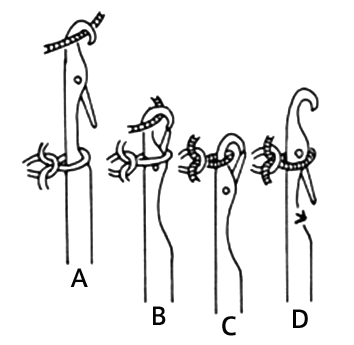 図7.べら針とループの編成