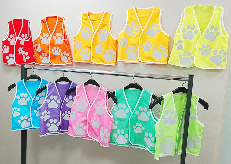 JATRAS001（児童向け高視認性安全服）に則って作成された高視認性安全服